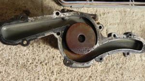 Vodní pumpa - motor stál opravdu dlouho...