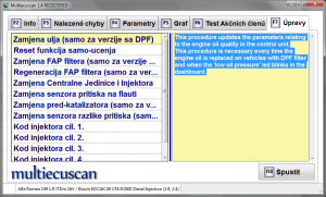ECU reset oleje
